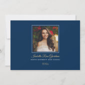 クラス2025海軍金ゴールド卒業パーティーの写真 招待状 (裏面)