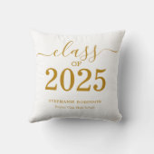 クラス2025金ゴールドスクリプトの卒業 クッション (裏面)