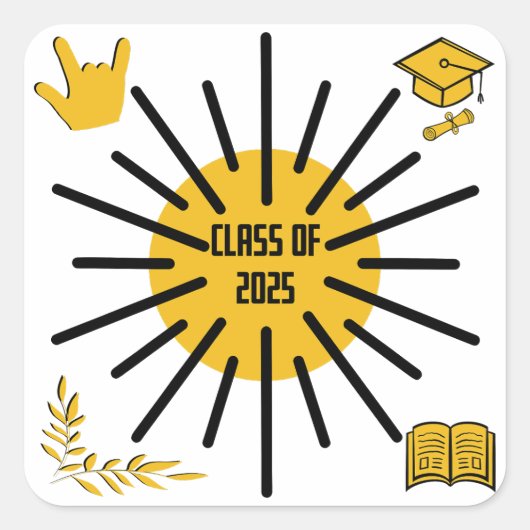 クラス2025 – サンシャイン スクエアシール (正面)