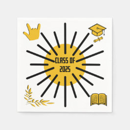 クラス2025 – サンシャイン スタンダードカクテルナプキン