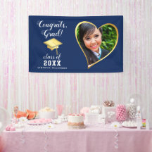 クラス2025 Grad Photo Navy Blue White卒業