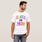 クラス2030子供レンガおもちゃおもちゃ4年生の学校 Tシャツ (正面フル)
