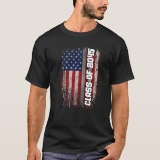クラス2045シニア2045 USAアメリカ国旗 Tシャツ