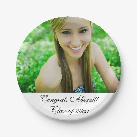 クラス20XXおめでとうグラード ペーパープレート (正面)