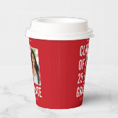 クラス25フェスティバル赤写真卒業パーティー 紙コップ (右)