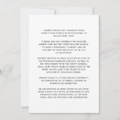 クラス25黒モダン白フォトオープンハウス 案内状 (裏面)