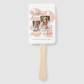 クラス3フォトコラージュ桃の卒業 ハンドファン (正面)