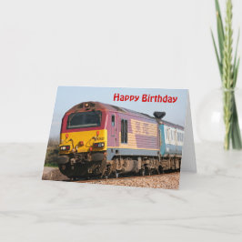 クラス67ディーゼルロック67022ハッピーバースデー カード