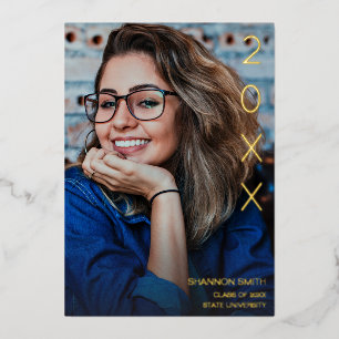 クラス・イヤー・フォイル卒業パーティー 箔招待状