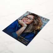 クラス・イヤー・フォイル卒業パーティー 箔招待状 (回転した状態)