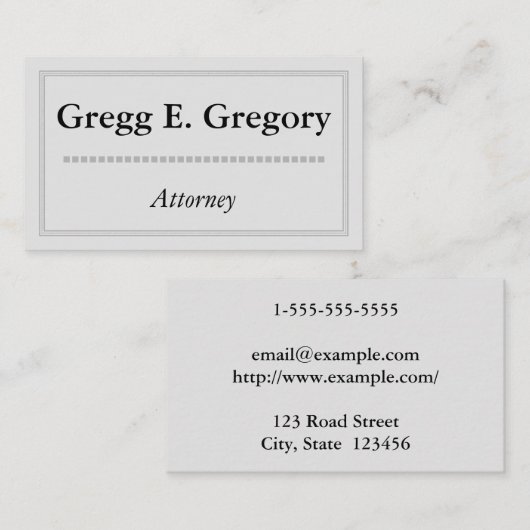 クラス&エレガント弁護士名刺 名刺 (正面/裏面)