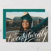 クラス·オブ·イヤー·フォト·卒業発表 招待状 (正面/裏面)