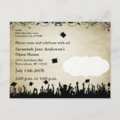 クラス・オブ・シニアエクセシションオープンハウス招待状 インビテーションポストカード (裏面)