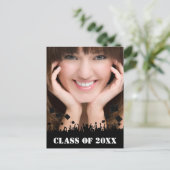 クラス・オブ・シニアエクセシションオープンハウス招待状 インビテーションポストカード (スタンド正面)