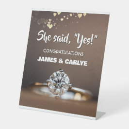 クラス、カスタム婚約おめでとう 台座サイン