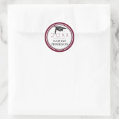 クラス |グラッドキャップ&年 |ブルゴーニュ/マルーン ラウンドシール (バッグ)