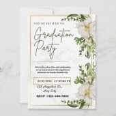 クラス&グレース：卒業お祝い 招待状 (正面)