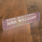 クラス+シンプルプロフェッショナル デスクネームプレート (側面)