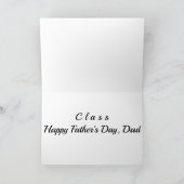 ****クラス****パパへ****父の日*** カード (内部)