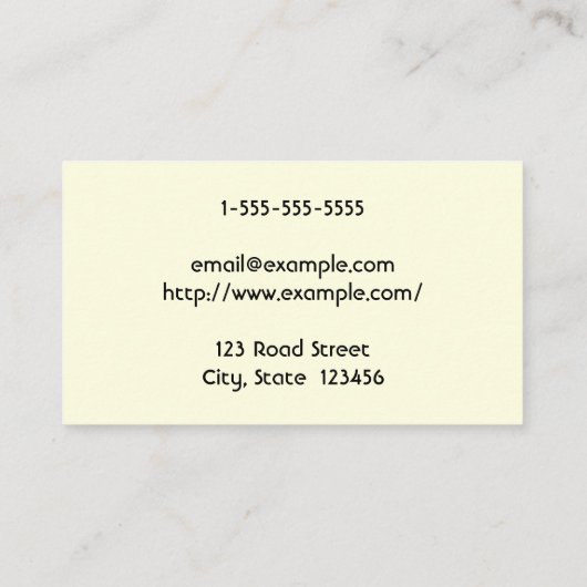 クラス&モダン爪、 ネイルテックの名刺 名刺 (裏面)