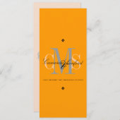 クラス+モノグラコンテンポラリーム結婚式招待状 招待状 (正面/裏面)