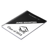 クラス（任意の年）の文字カスタムノート ノートブック (左側)