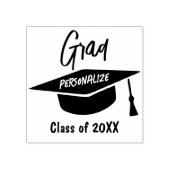 クラス（年を追加）グラード – パーソナライズ ラバースタンプ (インプリント)