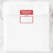 クラス（年を追加）名のシール スクエアシール (バッグ)