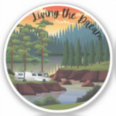 クラスAのオートモーティブで夢を生きる シール (正面)