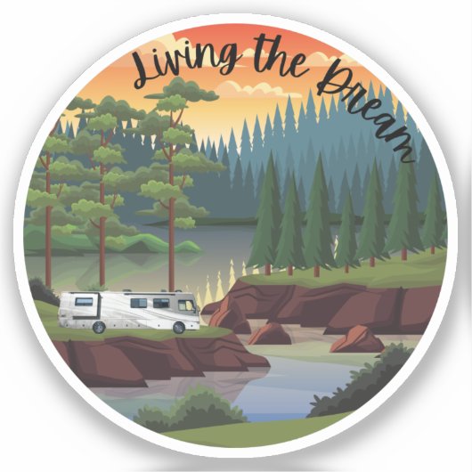 クラスAのオートモーティブで夢を生きる シール (正面)