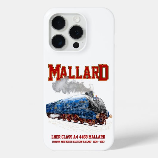 クラスA4 マラード - 世界最速の蒸気機関車 Case-Mate iPhoneケース (裏面)