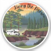 クラスCオートモーホームで夢を生きる シール (正面)