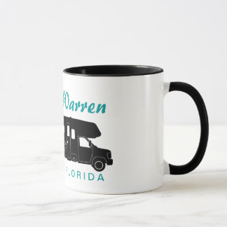 クラスC Motorhomeのシルエットのグラフィック マグカップ