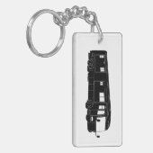 クラスKeychainのMotorhome/バスシルエット キーホルダー (正面左)