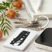 クラスKeychainのMotorhome/バスシルエット キーホルダー (正面右)