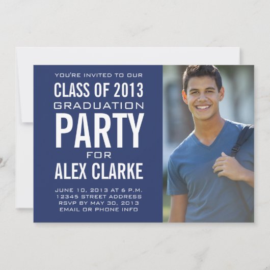 クラスOF 2013パーティの招待状写真 招待状 (正面)
