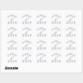 クラスOf 2014 Track & Field Gray 2 スクエアシール (シート)