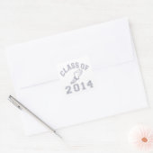 クラスOf 2014 Track & Field Gray 2 スクエアシール (封筒)