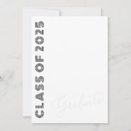 クラスOf 2025レトロGlam写真卒業パーティー 招待状