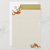 クラスtouch-カスタマイズイニシャル 便箋 (正面/裏面)