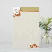 クラスtouch-カスタマイズイニシャル 便箋 (スタンド正面)