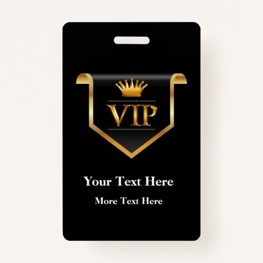 クラスVIPバッジ編集可能な予算デザイン バッジ (裏面)