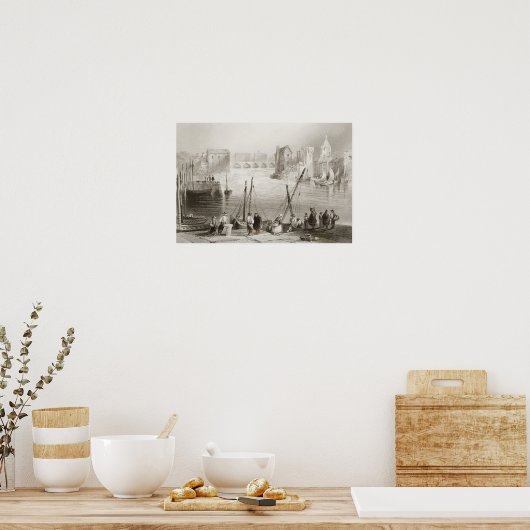 クラダグからのゴールウェイの眺め ポスター (キッチン)