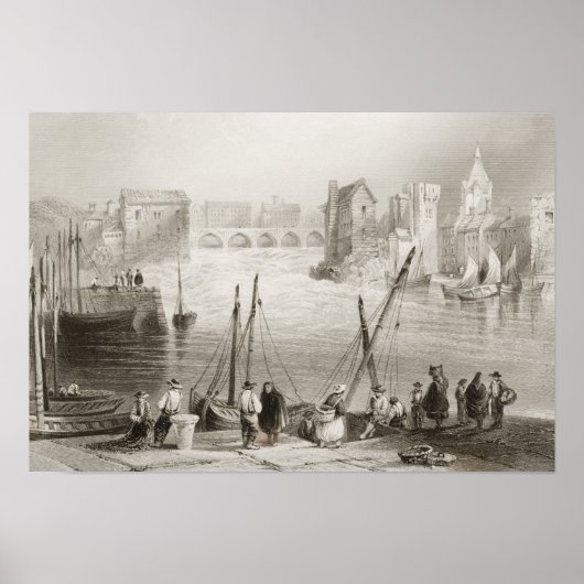 クラダグからのゴールウェイの眺め ポスター (正面)