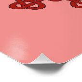 クラダグと赤の結び糸細工オンピンク ポスター (コーナー)