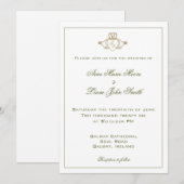 クラダグアイリッシュ結婚式招待状 招待状 (正面/裏面)