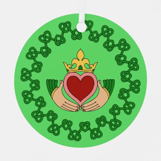 クラダグアンドグリーン結び糸細工 メタルオーナメント (正面)