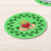 クラダグアンドグリーン結び糸細工 ラウンドペーパーコースター (アングル)