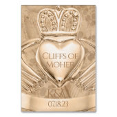 クラダグリングや輪結婚のイニシャルの場所名 テーブルナンバー (裏面)