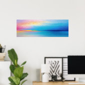 「クラチャナレイ」ワイド・ピンク・ブルー・ランドスケープ ポスター (ホームオフィス)